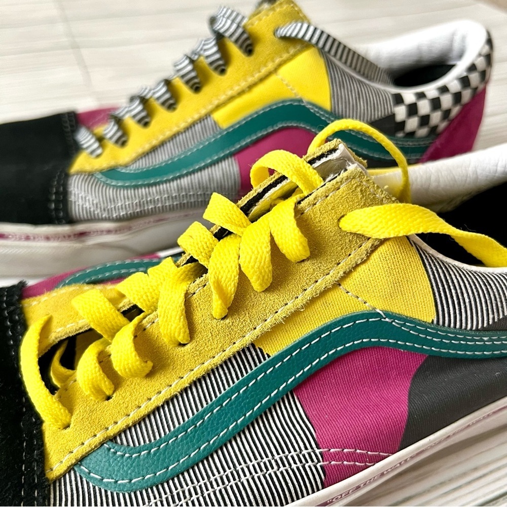 Vans Old Skool Juxtapoze Men's Size 9.5 Women's 11 Multi Color Skate Sneaker - Picture 5 of 16